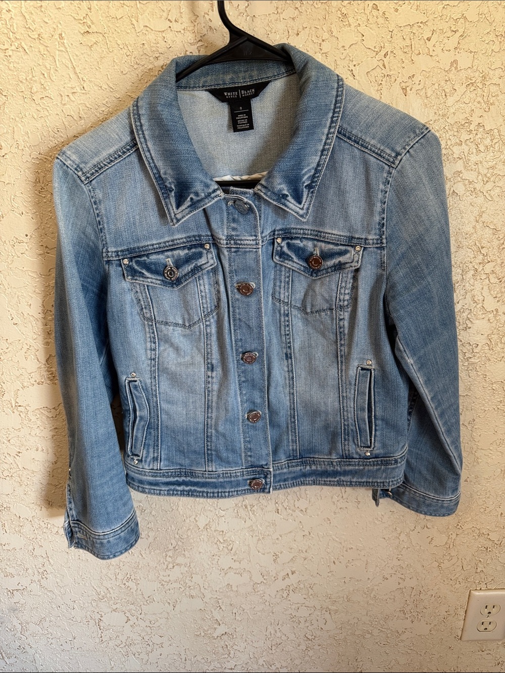 White House Black Market Light Wash Jean Jacket